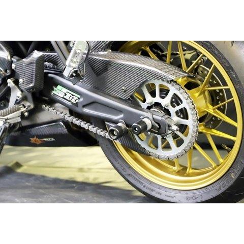 A-TECH エーテック ドライブチェーンガード 素材：C 平織カーボン / クリアー塗装：あり Z650RS KAWASAKI カワサキ チェーンガード フレーム_1