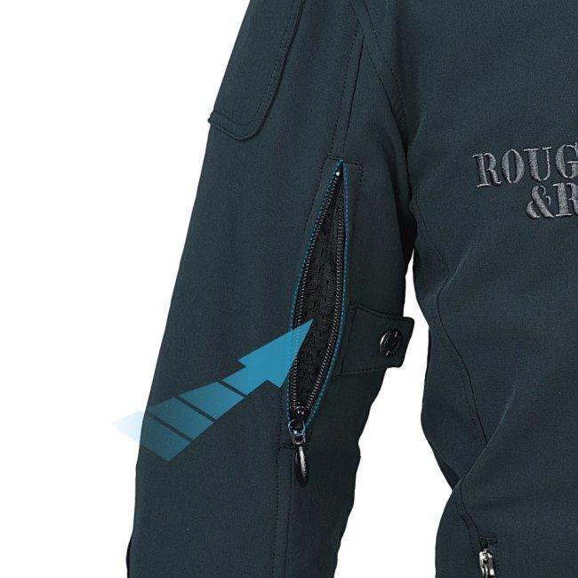 ROUGH＆ROAD ラフ＆ロード エアスルーソフトシェルストレッチライディングZIPジャケット EM レディース サイズ：WM メッシュジャケット ジャケット アパレル