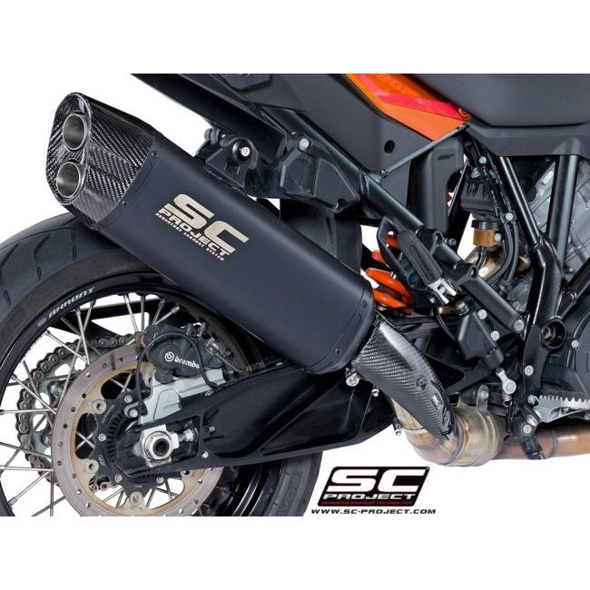 SC-PROJECT SCプロジェクト アドベンチャー スリップオンサイレンサー ブラックエディション 1090 ADVENTURE 1190 1290 SUPER KTM スリップオンマフラーの画像