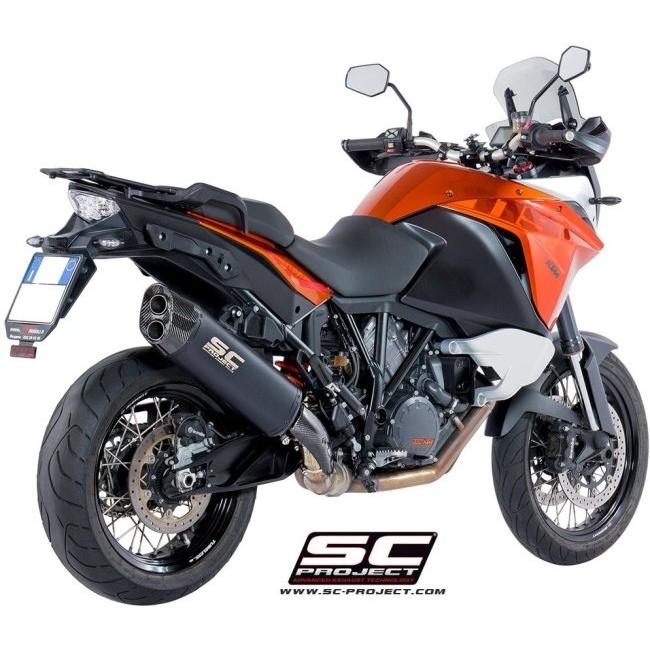 SC-PROJECT SCプロジェクト アドベンチャー スリップオンサイレンサー ブラックエディション 1090 ADVENTURE 1190 1290 SUPER KTM スリップオンマフラーの画像