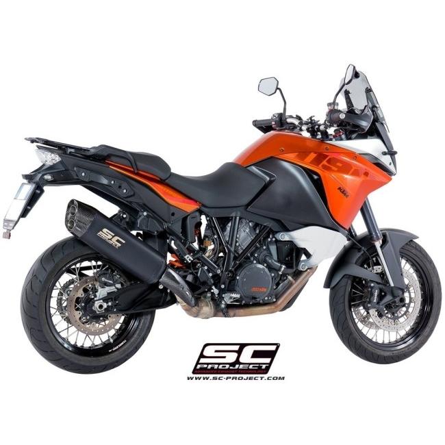 SC-PROJECT SCプロジェクト アドベンチャー スリップオンサイレンサー ブラックエディション 1090 ADVENTURE 1190 1290 SUPER KTM スリップオンマフラーの画像
