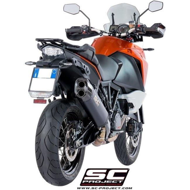 SC-PROJECT SCプロジェクト アドベンチャー スリップオンサイレンサー ブラックエディション 1090 ADVENTURE 1190 1290 SUPER KTM スリップオンマフラーの画像