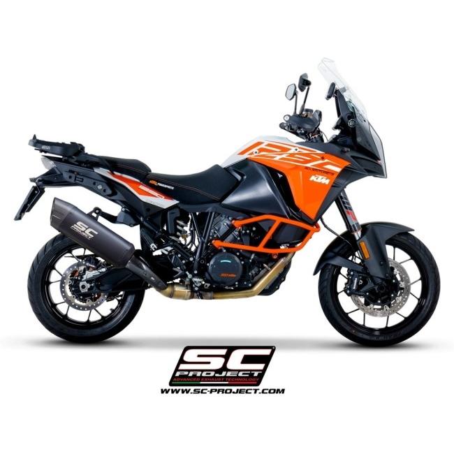 SC-PROJECT SCプロジェクト アドベンチャー スリップオンサイレンサー ブラックエディション 1090 ADVENTURE 1190 1290 SUPER KTM スリップオンマフラーの画像