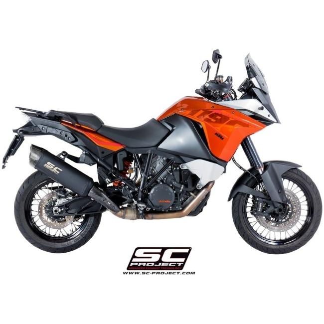 SC-PROJECT SCプロジェクト アドベンチャー スリップオンサイレンサー ブラックエディション 1090 ADVENTURE 1190 1290 SUPER KTM スリップオンマフラーの画像