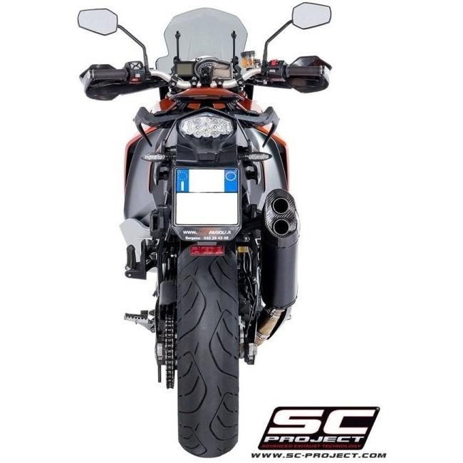 SC-PROJECT SCプロジェクト アドベンチャー スリップオンサイレンサー ブラックエディション 1090 ADVENTURE 1190 1290 SUPER KTM スリップオンマフラーの画像