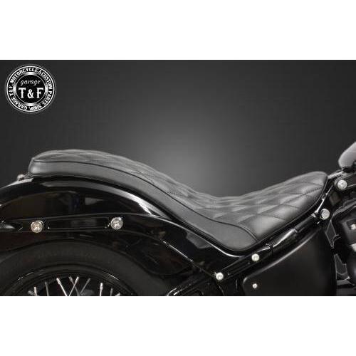 ハーレー　アメリカ製　革コブラシート Garage T＆F ガレージ コブラシート タイプ：ダイヤ HARLEY-DAVIDSON