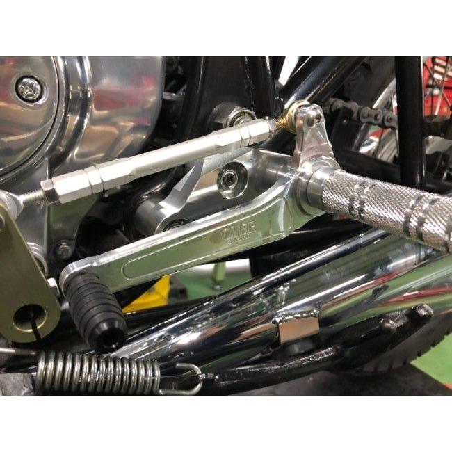 OVER classics オーヴァークラシックス リヤドラムブレーキ用4Pバックステップキット カラー：シルバー Z1 Z1000 KZ900 KAWASAKI カワサキ バックステップ_2