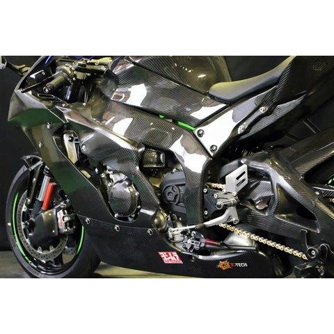 A-TECH エーテック フレームヒートガード 素材：CDC 平織ドライカーボン / タイプ：右側 Ninja ZX-10R KAWASAKI カワサキ マフラーガード・ヒートガード | A-TECH | 02