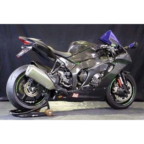 A-TECH エーテック スイングアームカバー 素材：DCK ドライカーボンケブラー / タイプ：左右セット Ninja ZX-10R KAWASAKI カワサキ 外装 | A-TECH | 05