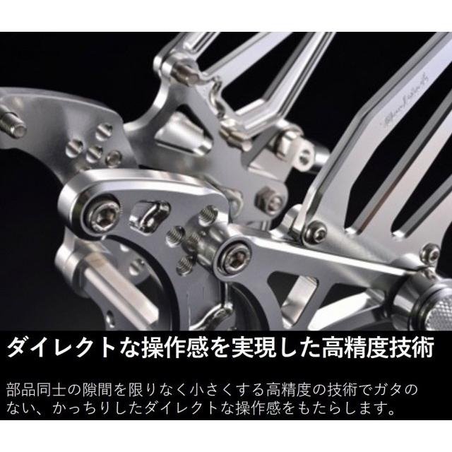 WOODSTOCK ウッドストック バックステップキット カラー：ツートン（ベースプレートブラック、他シルバー） Z650RS KAWASAKI カワサキ バックステップ ステップ