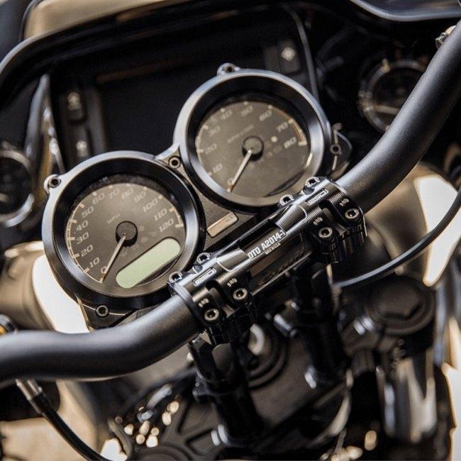Roland Sands Design ローランドサンズデザイン Sector プルバックライザー 高さ：3インチ / タイプ：ワンピース 仕上がり：ブラック ハンドル周辺パーツ_5