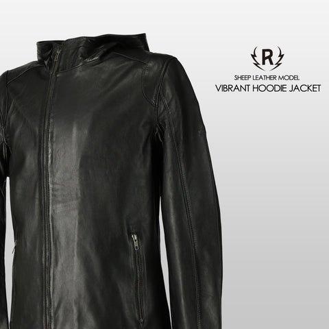 RIDEZ ライズ VIBRANT HOODIE JACKET レザージャケット サイズ：XL