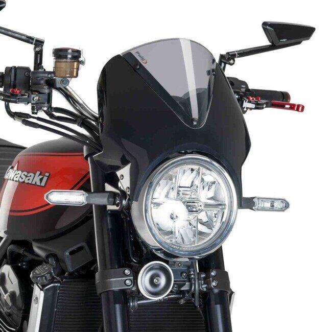 Puig プーチ ニュージェネレーションNKスクリーン(Vision) カラー：スモーク Z900RS SE KAWASAKI カワサキ スクリーン 外装_5