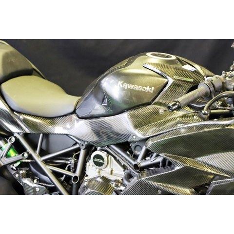 A-TECH エーテック タンクサイドカバー 素材：DCK ドライカーボン