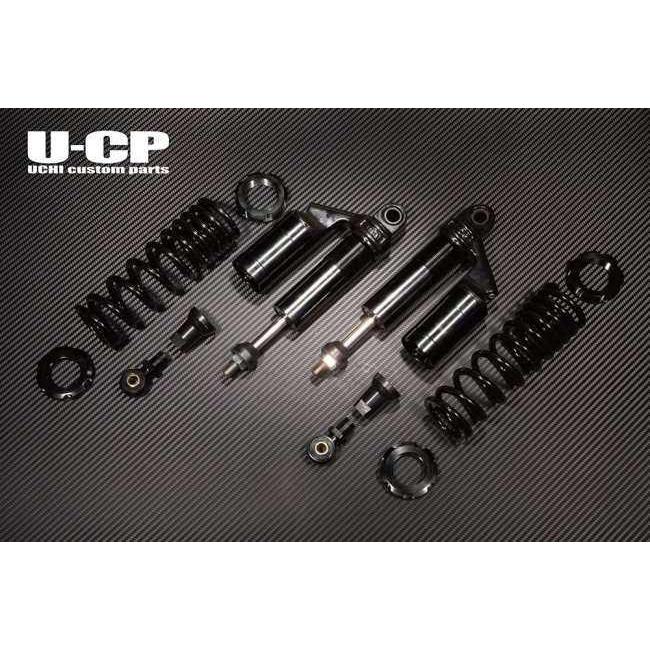 U-CP ユーシーピー ローダウンリアサスペンション プリロードリングカラー：ブラック / スプリングカラー：ブラック カラー：ブラック＆ブラック GB350 GB350S_1