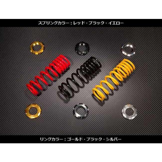 U-CP ユーシーピー ローダウンリアサスペンション プリロードリングカラー：ブラック / スプリングカラー：ブラック カラー：ブラック＆ブラック GB350 GB350S_2