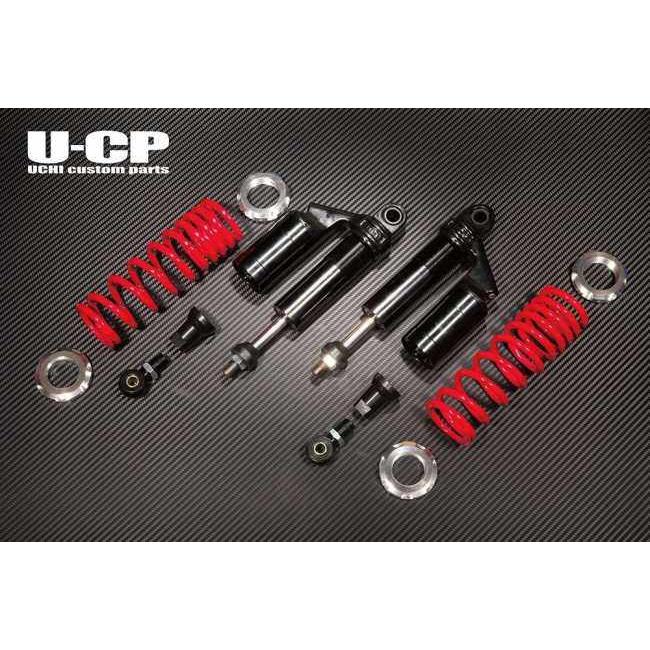 U-CP ユーシーピー ローダウンリアサスペンション カラー：レッド＆ブラック / プリロードリングカラー：ゴールド スプリングカラー：ブラック GB350 GB350S_1