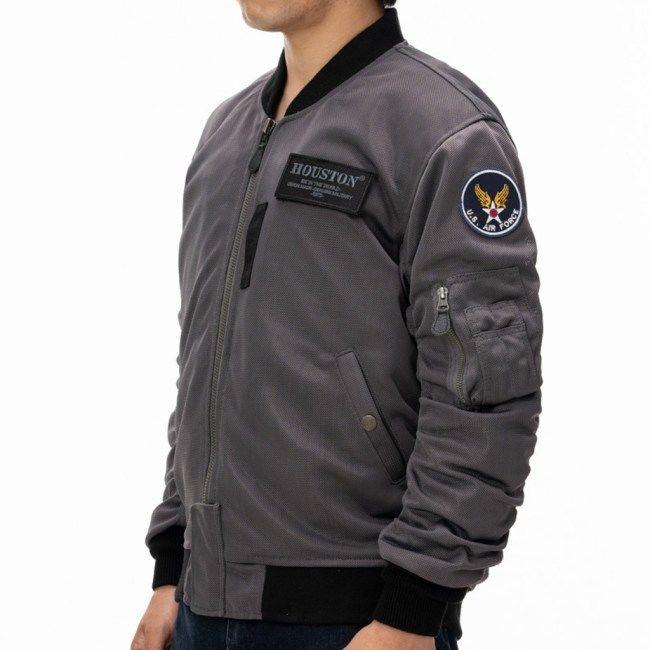 HOUSTON ヒューストン MA-1 M／C メッシュジャケット サイズ：L
