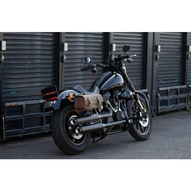 DEGNER デグナー マフラー側レザーサドルバッグ カラー：ブラック LOW RIDER S REBEL1100  HARLEY-DAVIDSON ハーレーダビッドソン HONDA ホンダ サイドバッグ | DEGNER | 14