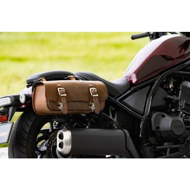 DEGNER デグナー マフラー側レザーサドルバッグ カラー：ブラウン LOW RIDER S REBEL1100  HARLEY-DAVIDSON ハーレーダビッドソン HONDA ホンダ サイドバッグ_18