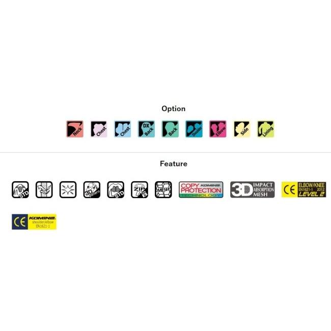 KOMINE コミネ JK-1563 プロテクト3Dエアストリームジャケット サイズ：3XL メッシュジャケット ジャケット アパレル