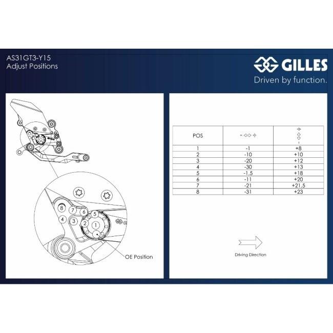 GILLES TOOLING ギルズツーリング アジャスタブル バックステップキット AS31GT3 MT-09 XSR 900 YAMAHA ヤマハ バックステップ ステップ 足回り | ブランド登録なし | 04