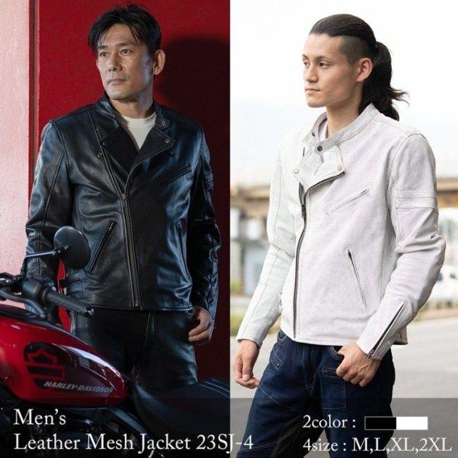 DEGNER（デグナー） レザーメッシュジャケット サイズ：L レザー