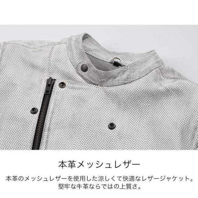 DEGNER（デグナー） レザーメッシュジャケット サイズ：XL レザー