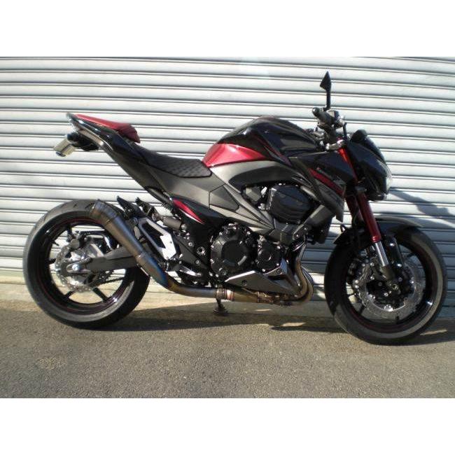 ASAHINA RACING アサヒナレーシング GPスタイルメガフォンスリップオン オプション専用バッフル：なし z800 KAWASAKI カワサキ スリップオンマフラー マフラーの画像