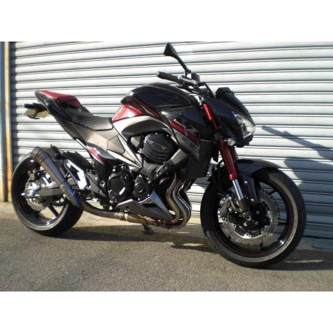ASAHINA RACING アサヒナレーシング GPスタイルメガフォンスリップオン オプション専用バッフル：なし z800 KAWASAKI カワサキ スリップオンマフラー マフラーの画像
