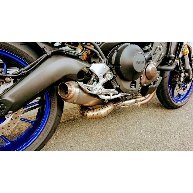 ASAHINA RACING アサヒナレーシング フルチタントグロEX 100Φレーシングサイレンサー仕様 インナー径：38Φ / オプション専用バッフル：あり MT09 マフラーの画像