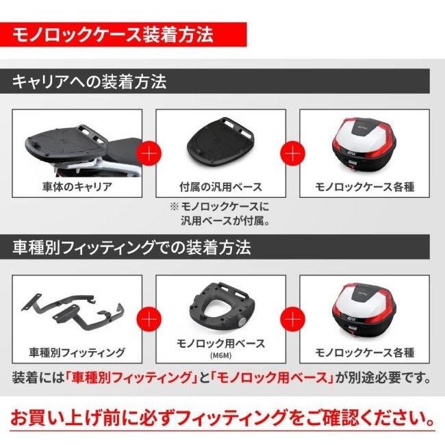 GIVI（ジビ） B29Nシリーズ モノロックケース タイプ：TECH／スモーク