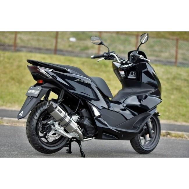 BEAMS ビームス CORSA-EVOIIサイレンサー 政府認証 タイプ：ステンレス(重量：3.3kg【純正5.05kg】) PCX125 HONDA ホンダ フルエキゾーストマフラー マフラー_1
