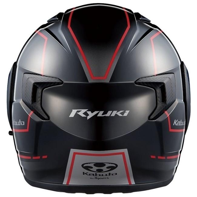 OGK KABUTO オージーケーカブト RYUKI BEAM［リュウキ ビーム ブラックレッド］ヘルメット サイズ：S(55-56cm)｜webike02｜05