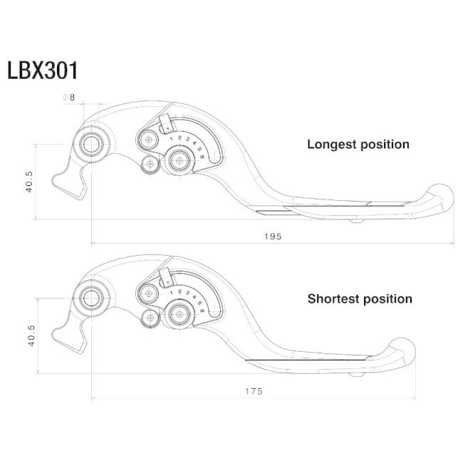 rizoma リゾマ Adjustable Plus Brake Levers カラー：ダークグレイ｜webike02｜03