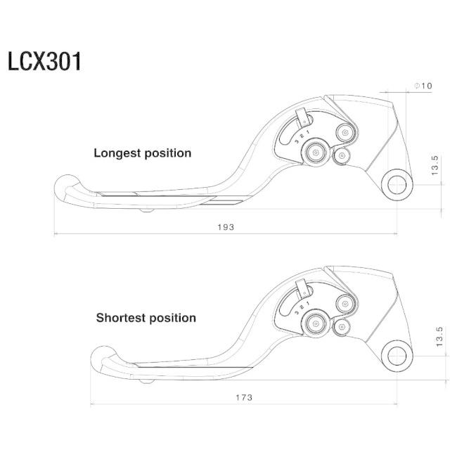 rizoma リゾマ Adjustable Plus Clutch Levers カラー：アルミニウム｜webike02｜03