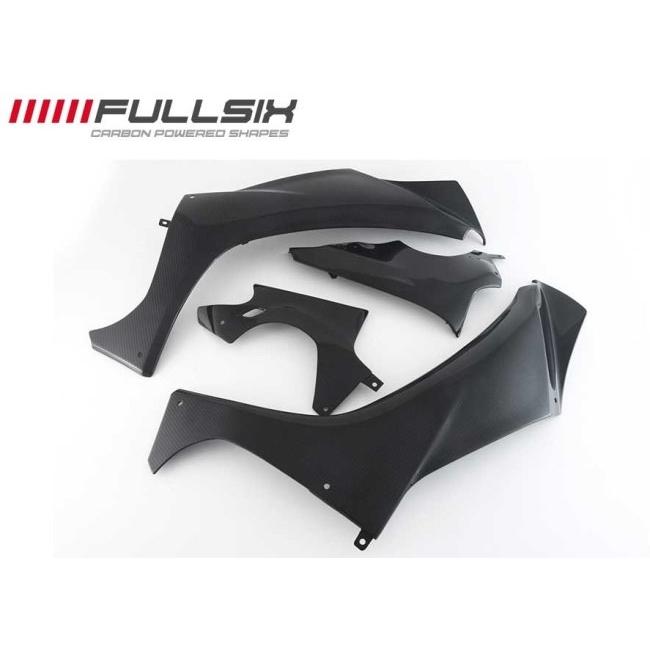 FullSix フルシックス サイドカウル4点セット コーティング：クリアコート(艶あり) / カーボン繊維：245Twill 綾織り YZF-R1 YZF-R1M YAMAHA ヤマハ カウル関連_1