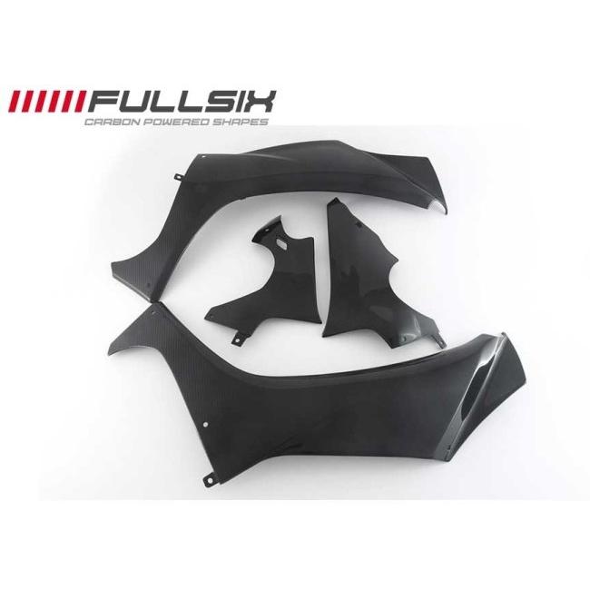 FullSix フルシックス サイドカウル4点セット コーティング：クリアコート(艶あり) / カーボン繊維：245Twill 綾織り YZF-R1 YZF-R1M YAMAHA ヤマハ カウル関連_3