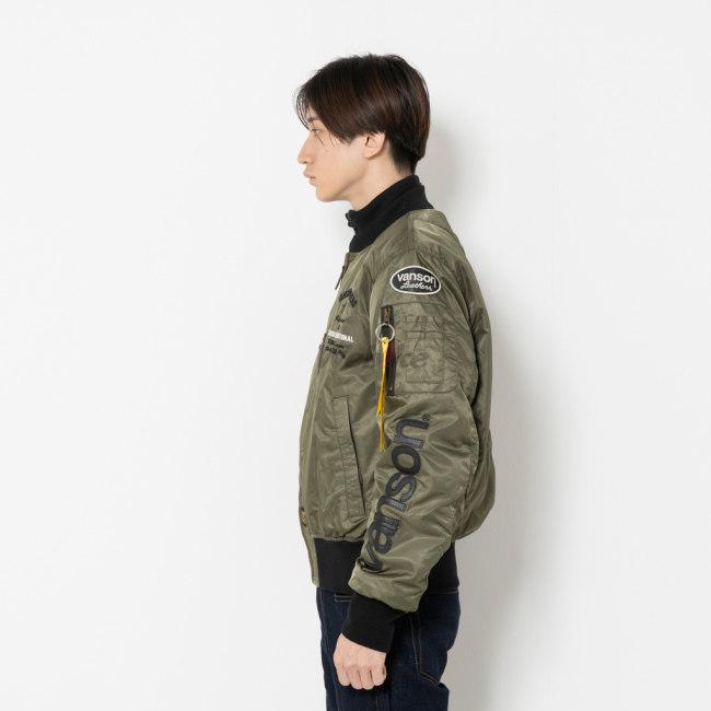 VANSON（バンソン） MA-1ジャケット サイズ：L オールシーズン