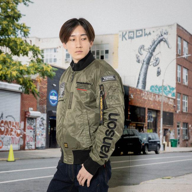VANSON バンソン MA-1ジャケット サイズ：XL ウインタージャケット バイク 