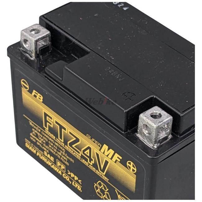 古河バッテリー フルカワバッテリー FTZ4V 12V制御弁式 (VRLA
