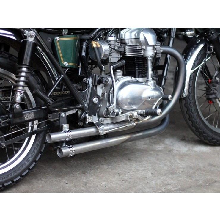 カワサキ W400 社外マフラー&キャリア ツーリングなどに W400（全年式） ワイバンクラシック フルエキゾースト マフラー
