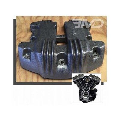 部品屋K\u0026W 【EMD】リブスタイル ロッカーカバー カラー：ロウ (地肌のまま) HARLEY-DAVIDSON ハーレーダビッドソン その他エンジンカバー エンジンパーツ_1