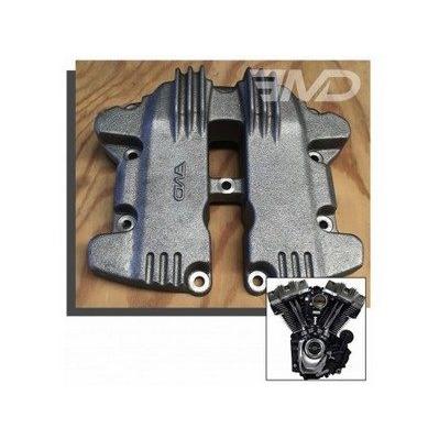 部品屋K\u0026W 【EMD】リブスタイル ロッカーカバー カラー：ロウ (地肌のまま) HARLEY-DAVIDSON ハーレーダビッドソン その他エンジンカバー エンジンパーツ_2