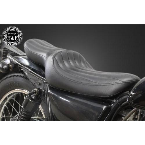 カワサキ　250tr ガレージT&F ソロシート 有限会社ガレージT&F / 250TR ソロシート(プレーン)ブラック