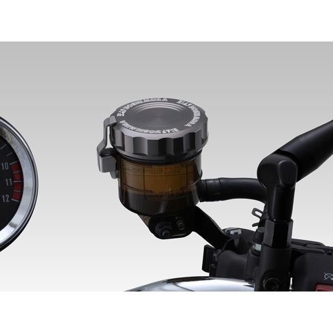 YOSHIMURA ヨシムラ リザーバータンクキャップ カラー：スレートグレー HONDA ホンダ SUZUKI スズキ KAWASAKI カワサキ YAMAHA ヤマハ ブレーキの画像