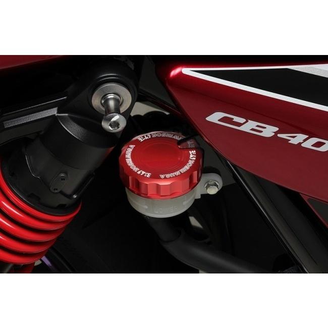 YOSHIMURA ヨシムラ リザーバータンクキャップ カラー：スレートグレー HONDA ホンダ SUZUKI スズキ KAWASAKI カワサキ YAMAHA ヤマハ ブレーキの画像
