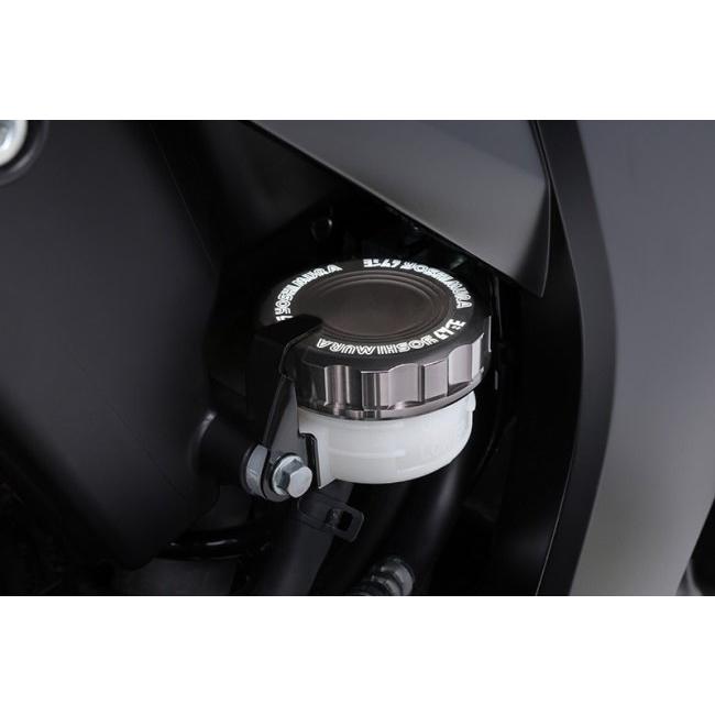 YOSHIMURA ヨシムラ リザーバータンクキャップ カラー：スレートグレー HONDA ホンダ SUZUKI スズキ KAWASAKI カワサキ YAMAHA ヤマハ ブレーキの画像
