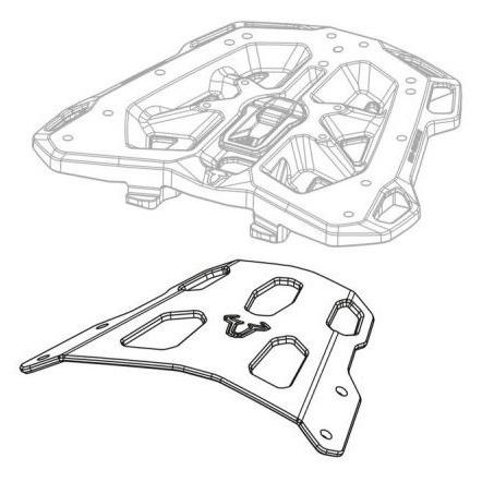 SW-MOTECH SWモテック STREET-RACK (ストリートラック) DL650 V-Strom SUZUKI スズキ バッグ・ボックス取り付けステー 車体用バッグ・ケース_4