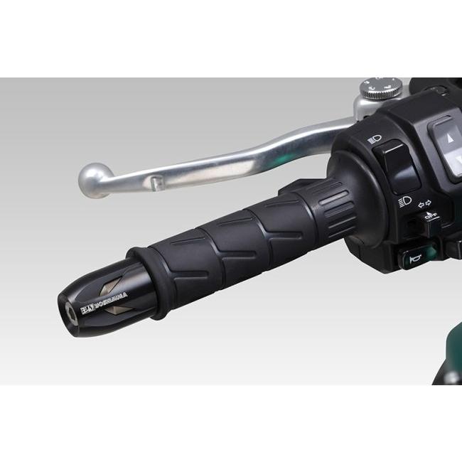 YOSHIMURA ヨシムラ ハンドルバーエンド High Line カワサキ汎用 M8 カラー：スレートグレー KAWASAKI カワサキ バーエンド ハンドル_1
